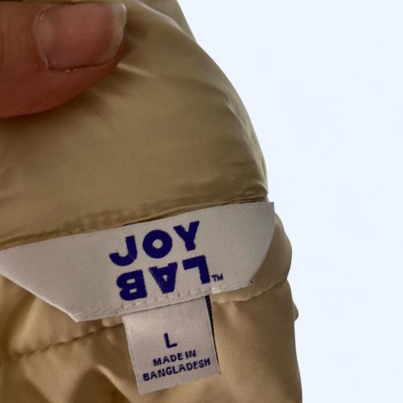 Tan Puffer Vest Joy Lab L - Picture 3 of 3
